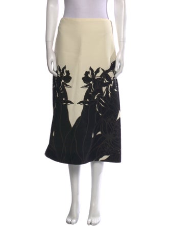 Valentino Virgin Wool Midi Length Skirt