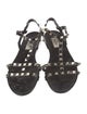 Valentino Rockstud Accents Rubber T-Strap Sandals