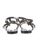 Valentino Rockstud Accents Rubber T-Strap Sandals