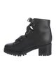 Valentino Leather Combat Boots