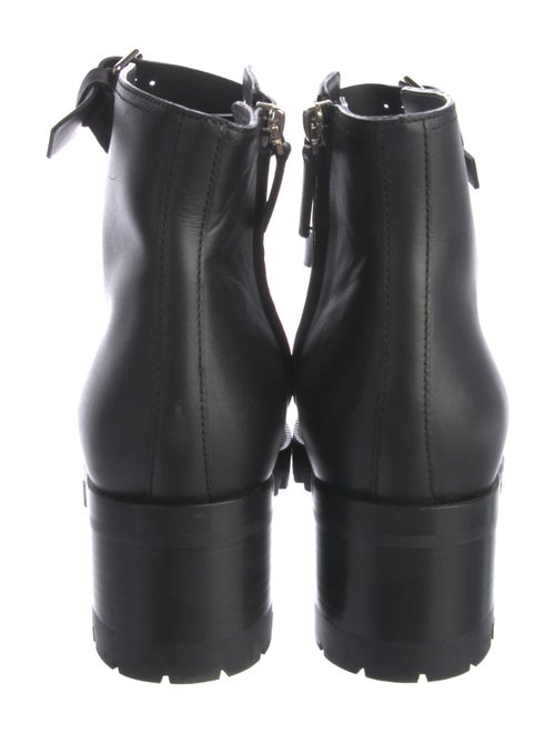 Valentino Leather Combat Boots