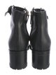 Valentino Leather Combat Boots