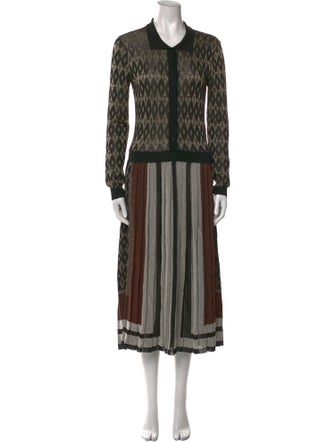 Valentino Printed Midi Length Dress