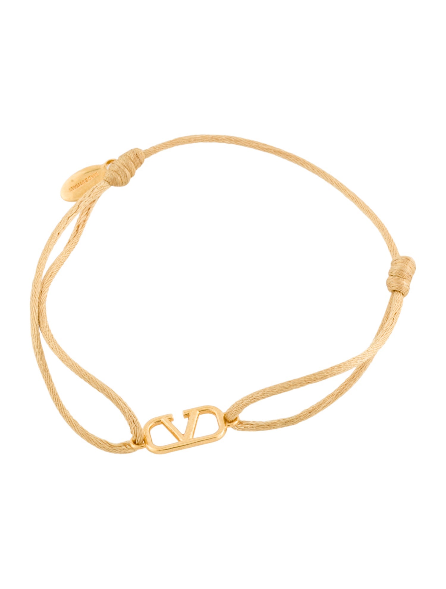 Valentino Silk Cord Logo Bracelet