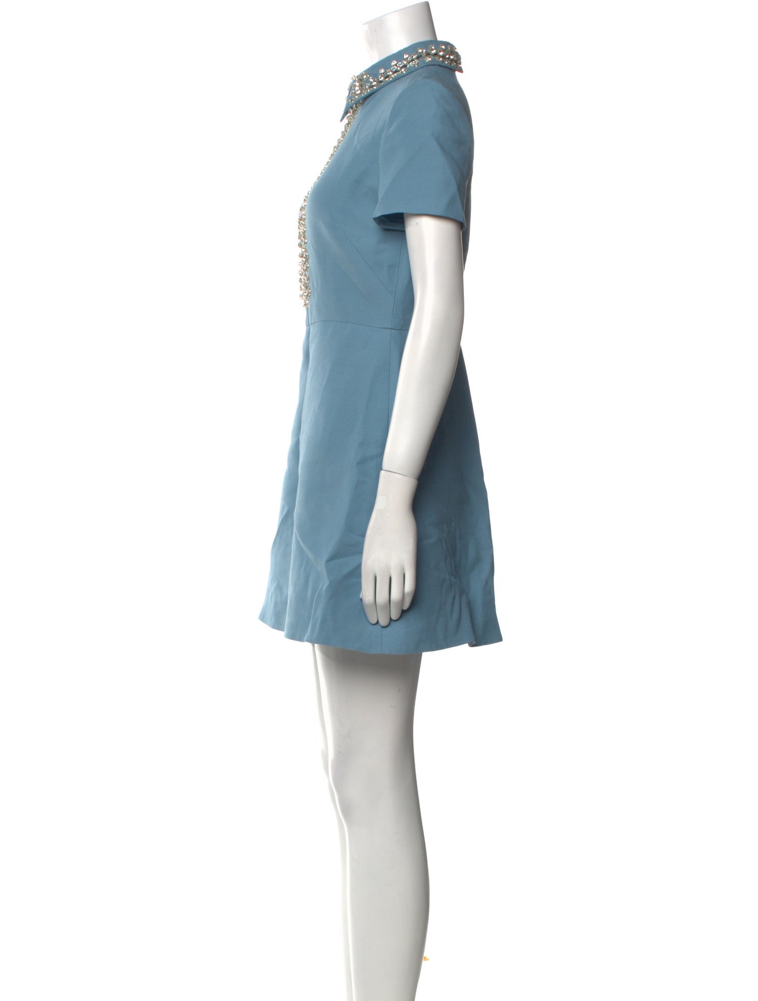 Valentino Mock Neck Mini Dress