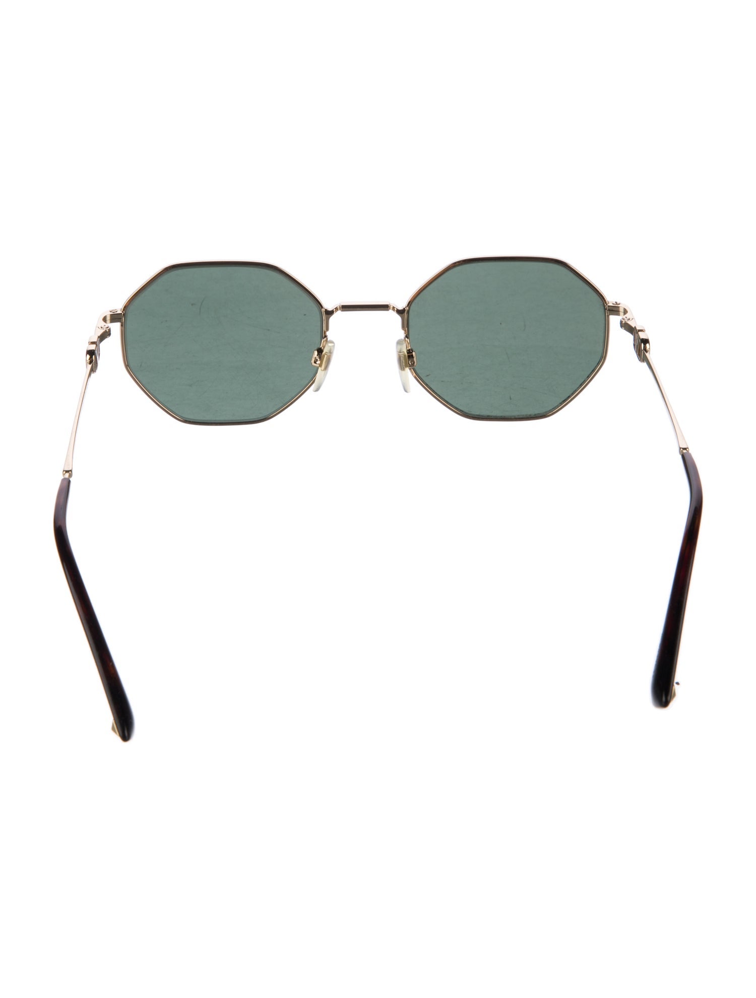 Valentino Rockstud Accents Round Sunglasses