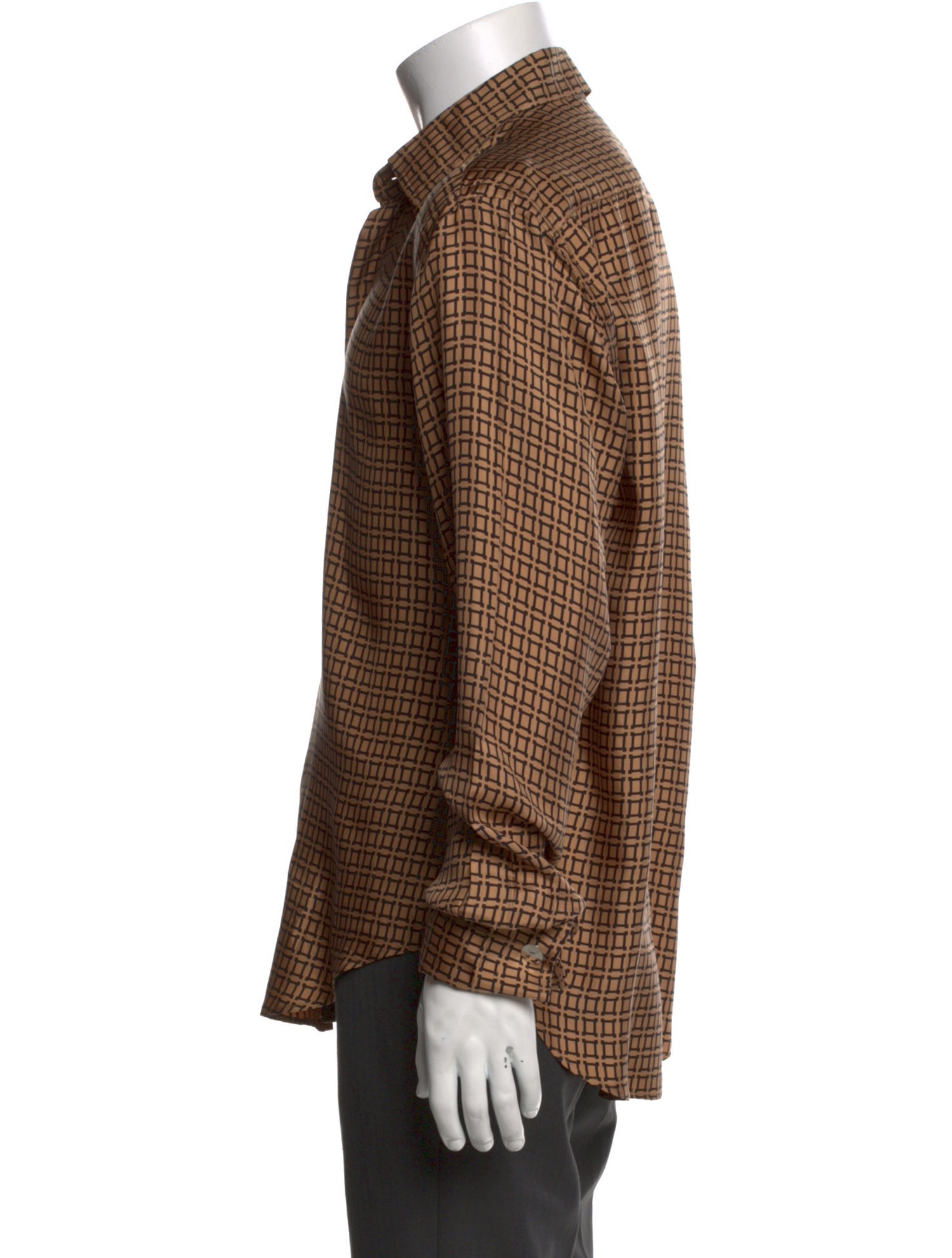 Valentino Silk Printed Dress Shirt