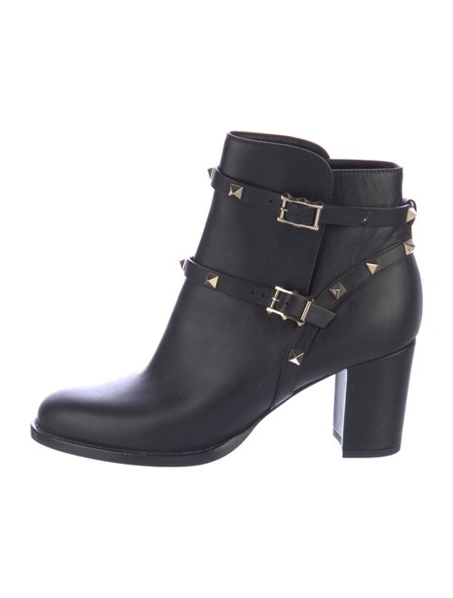 Valentino Rockstud Accents Leather Boots