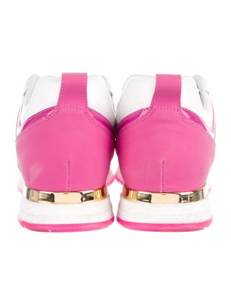 Valentino Leather Printed Sneakers