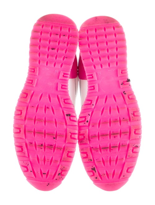 Valentino Leather Printed Sneakers