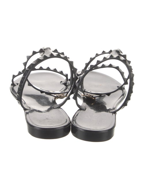 Valentino Rockstud Accents Rubber Gladiator Sandals