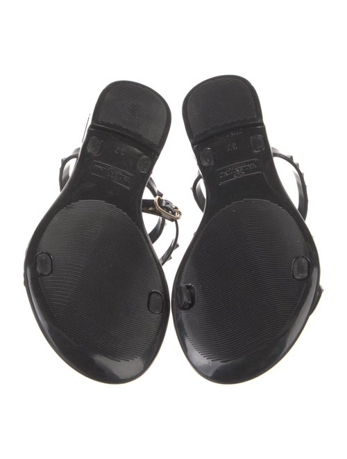 Valentino Rockstud Accents Rubber Gladiator Sandals