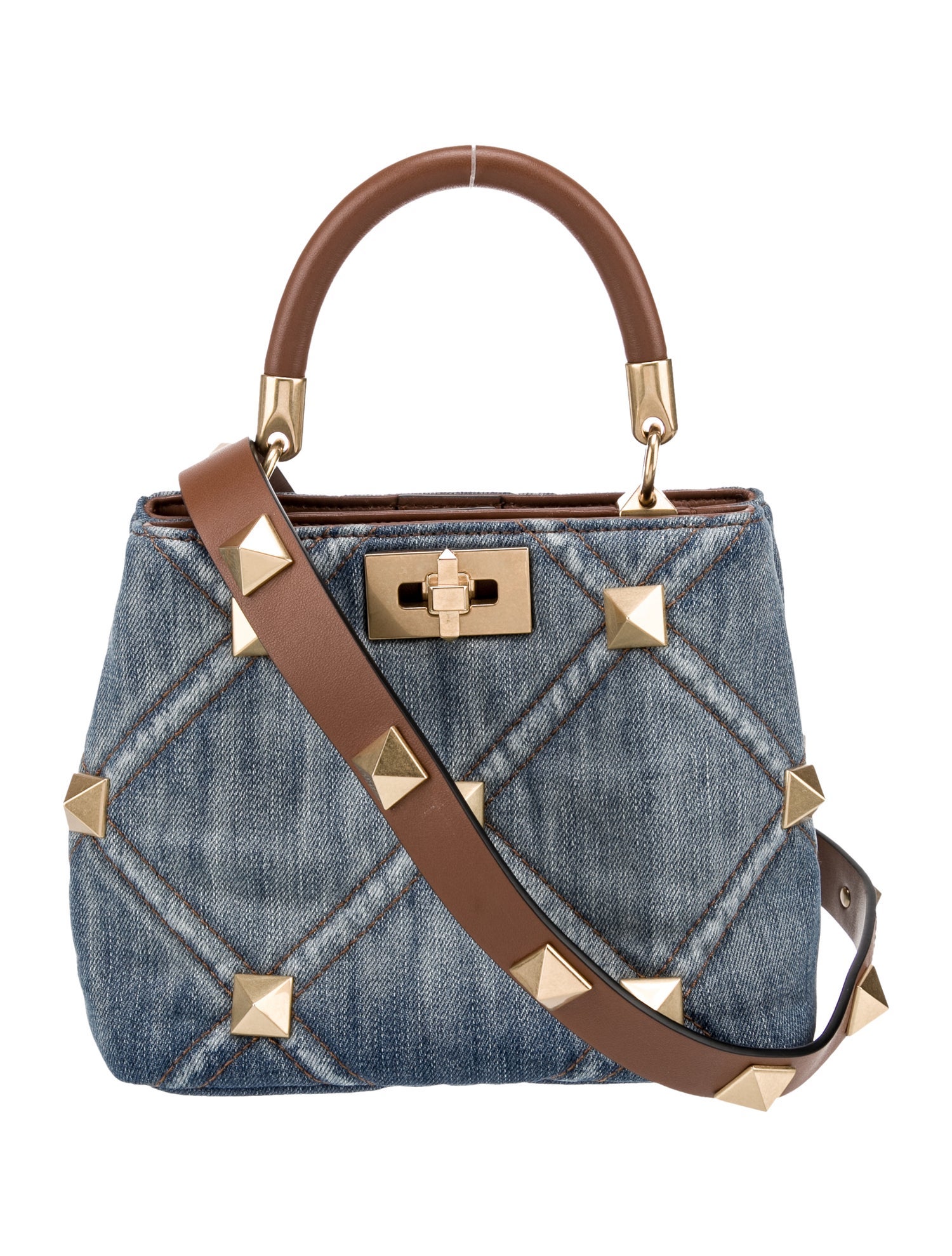 Valentino Rockstud Top Handle Bag