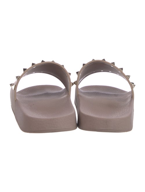 Valentino Rockstud Accents Rubber Slides