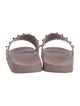 Valentino Rockstud Accents Rubber Slides
