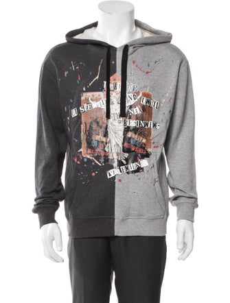 Valentino Graphic Print Crew Neck Hoodie