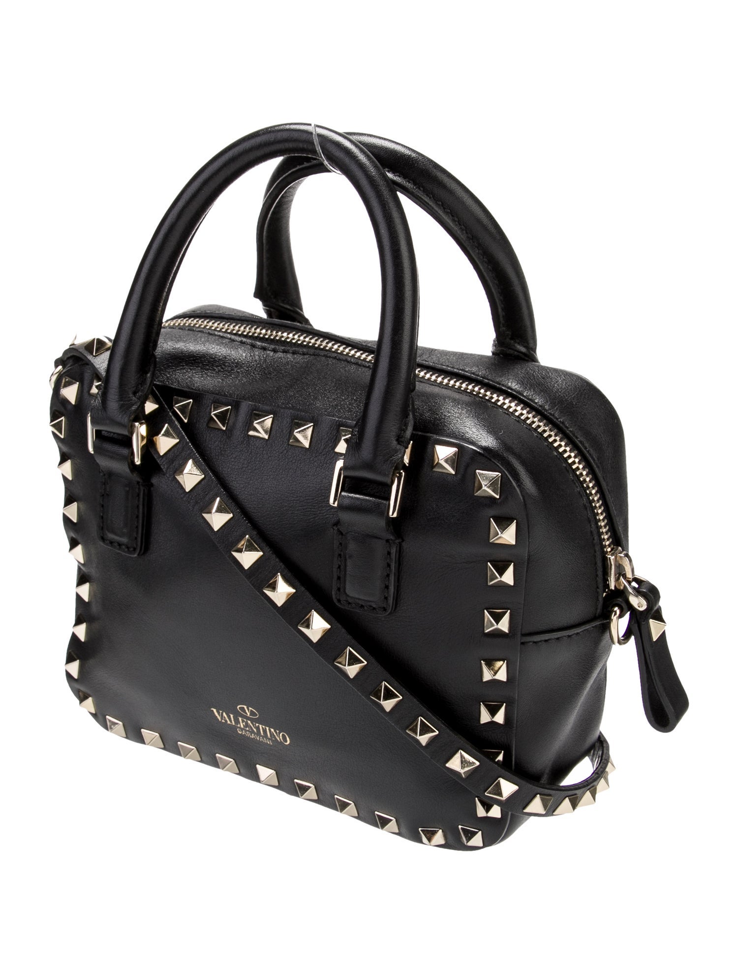 Valentino Rockstud Top Handle Bag