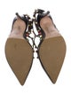 Valentino Rockstud Accents Leather T-Strap Pumps