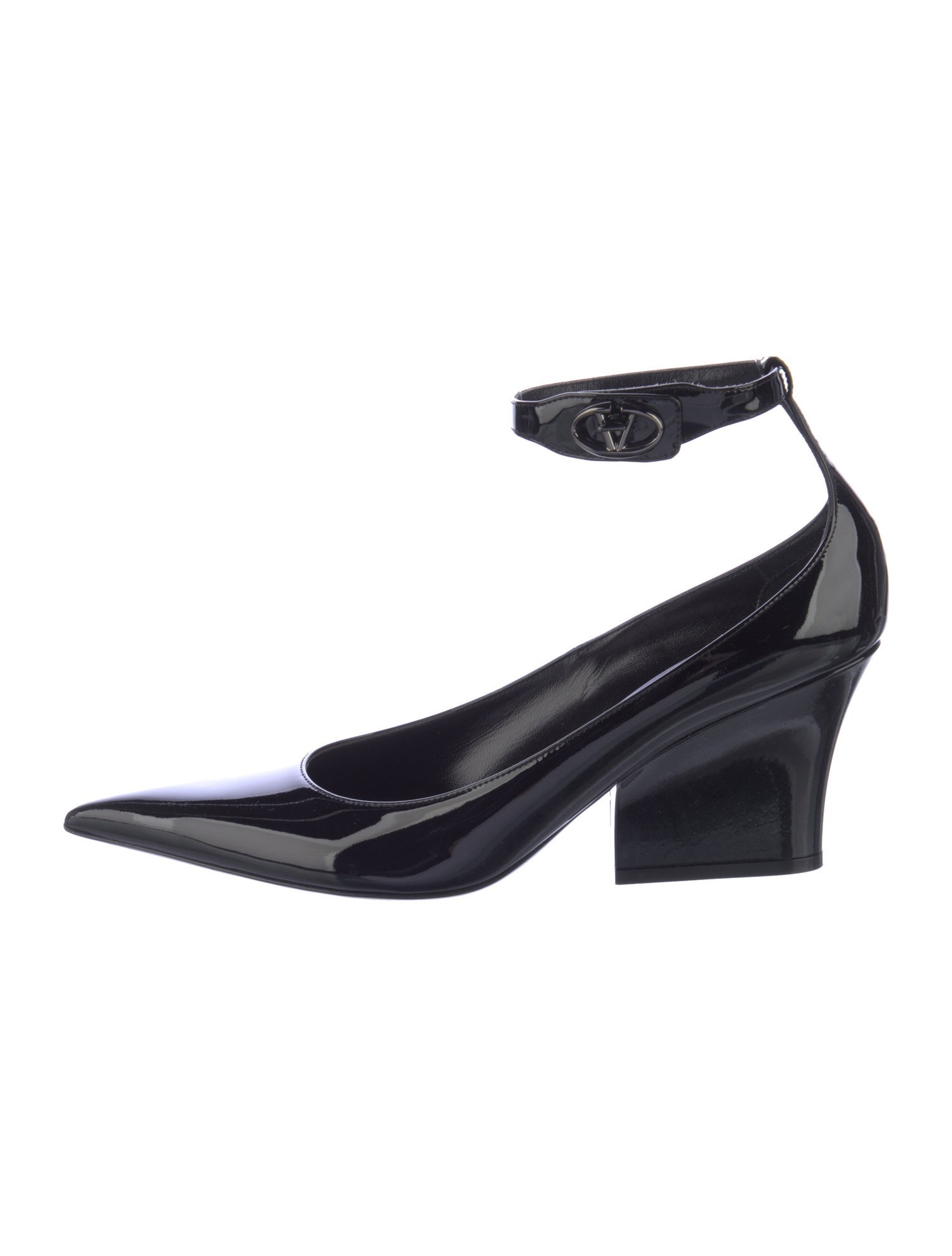 Valentino Rockstud Accents Patent Leather Pumps