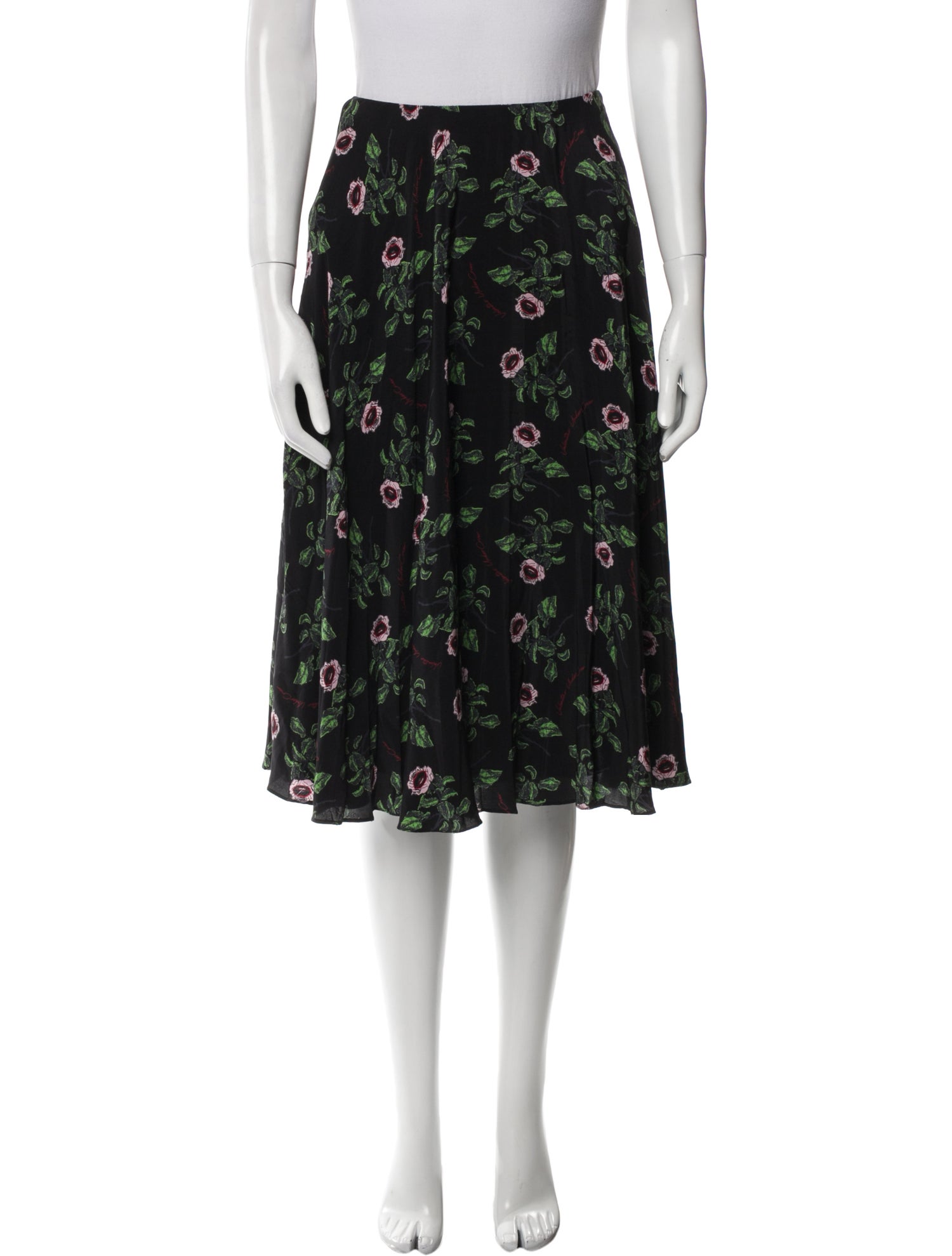 Valentino Silk Knee-Length Skirt