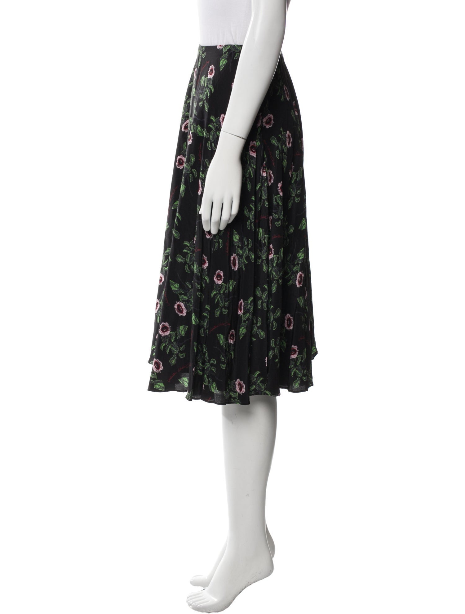 Valentino Silk Knee-Length Skirt