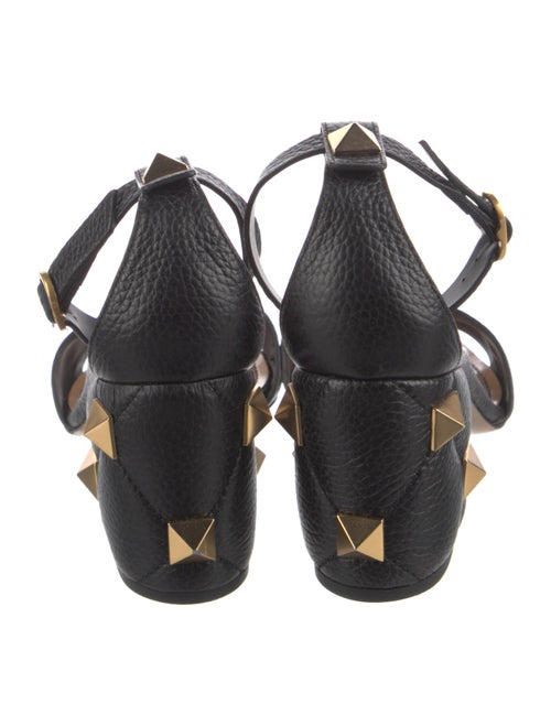 Valentino Quilted Pattern Leather Sandals