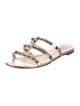Valentino Rockstud Accents Leather Slides