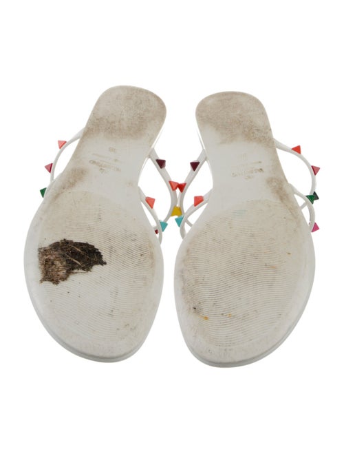 Valentino Rockstud Accents Rubber Slides