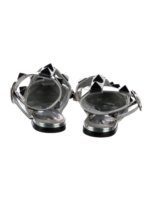 Valentino Rockstud Accents Leather Mules