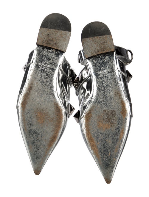 Valentino Rockstud Accents Leather Mules