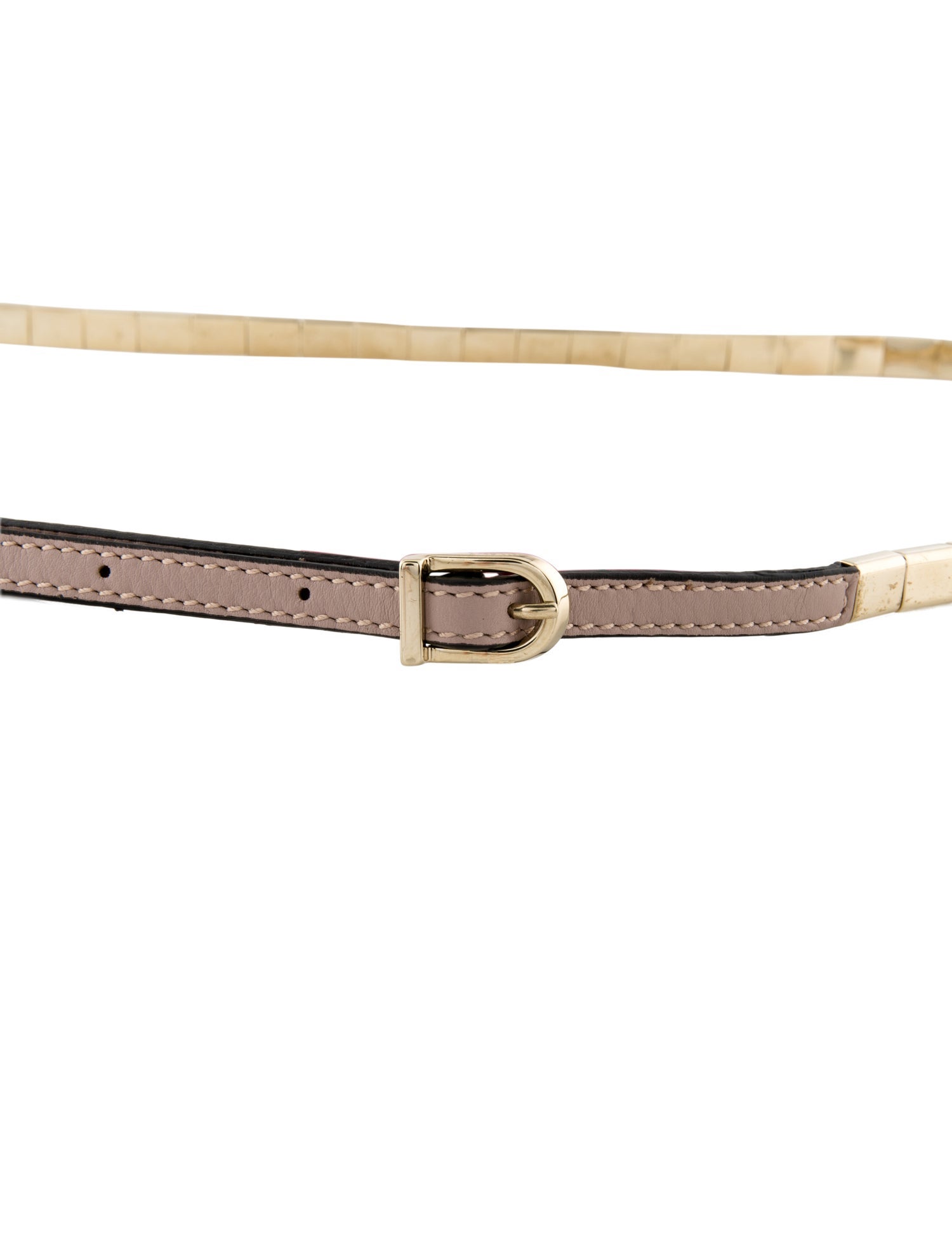 Valentino Skinny Metal Belt