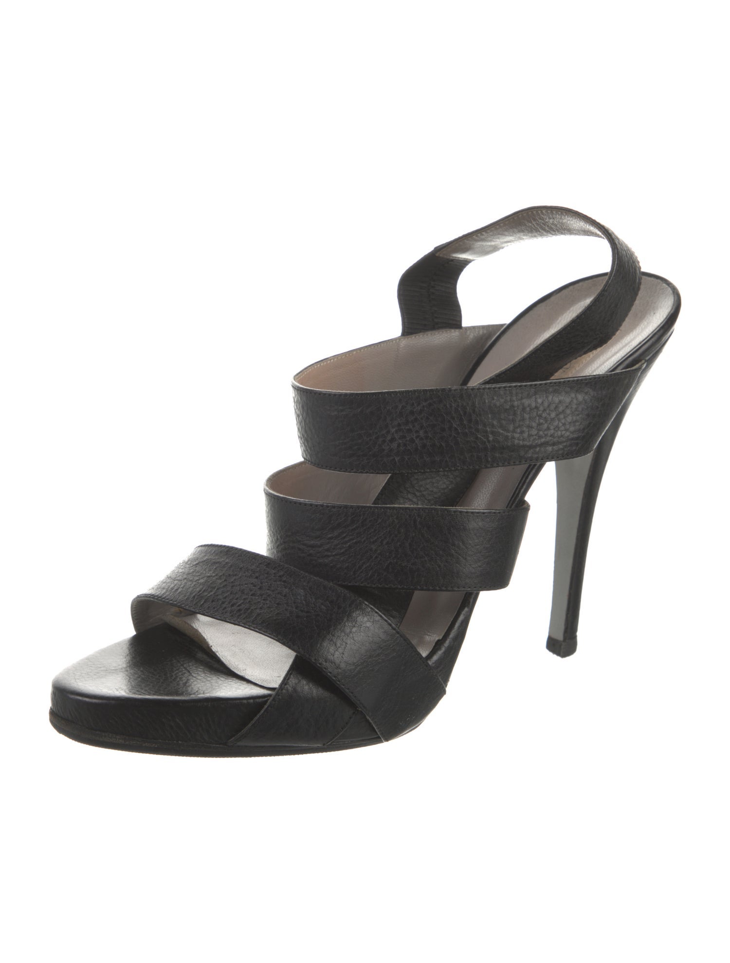 Valentino Leather Slingback Sandals