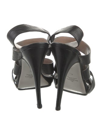 Valentino Leather Slingback Sandals