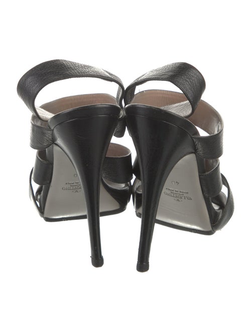 Valentino Leather Slingback Sandals