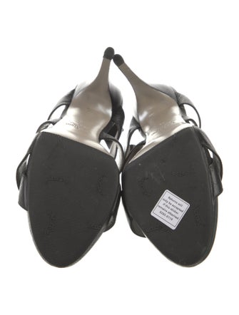 Valentino Leather Slingback Sandals