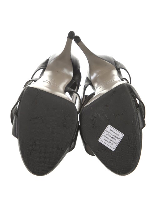 Valentino Leather Slingback Sandals