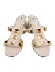 Valentino Rockstud Accents Leather Slides