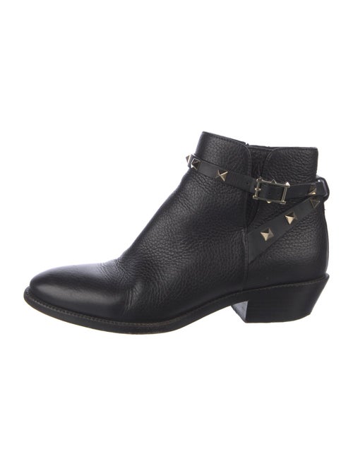 Valentino Rockstud Accents Leather Boots