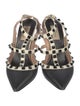 Valentino Rockstud Accents Leather T-Strap Pumps