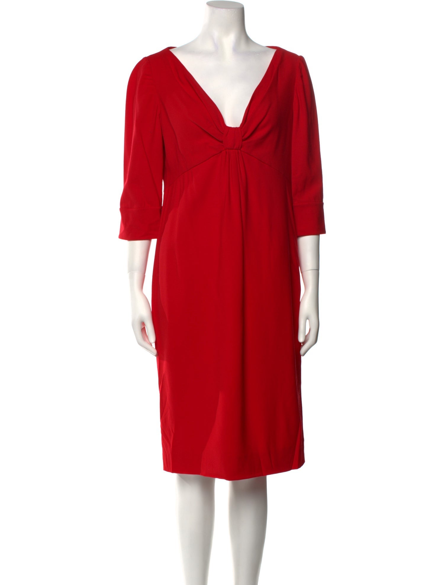 Valentino V-Neck Midi Length Dress