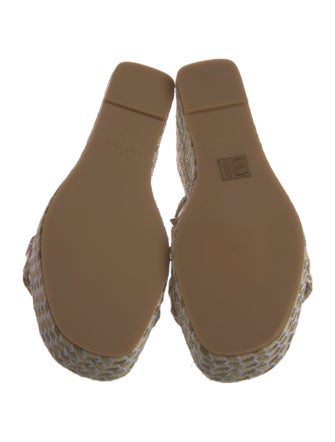 Valentino Rockstud Accents Animal Print Espadrilles