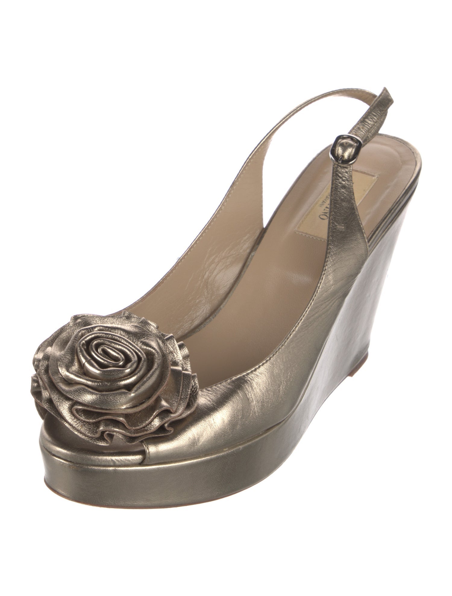 Valentino Leather Slingback Pumps