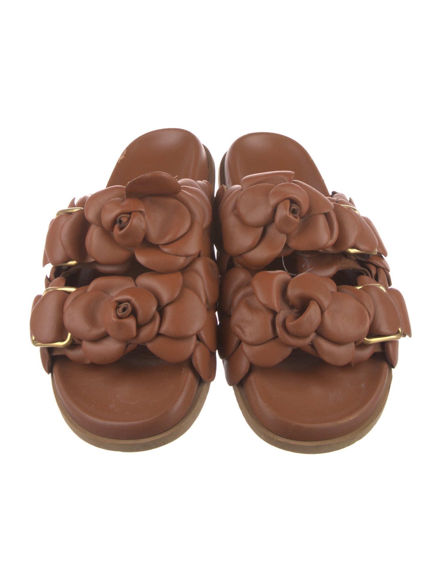 Valentino Leather Slides