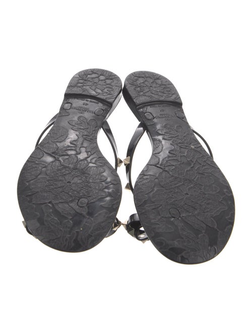 Valentino Rockstud Accents Rubber Slides