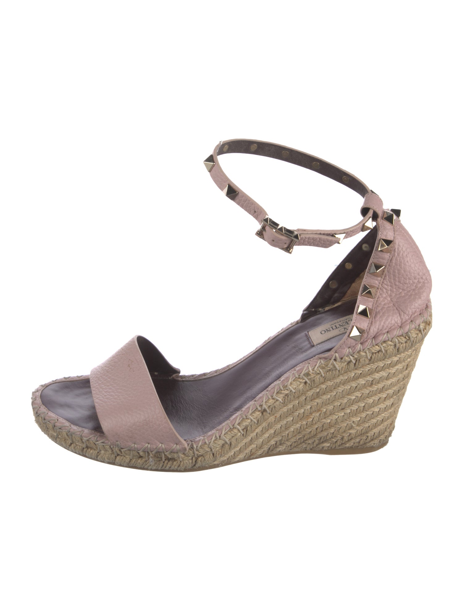 Valentino Rockstud Accents Leather D'Orsay Pumps