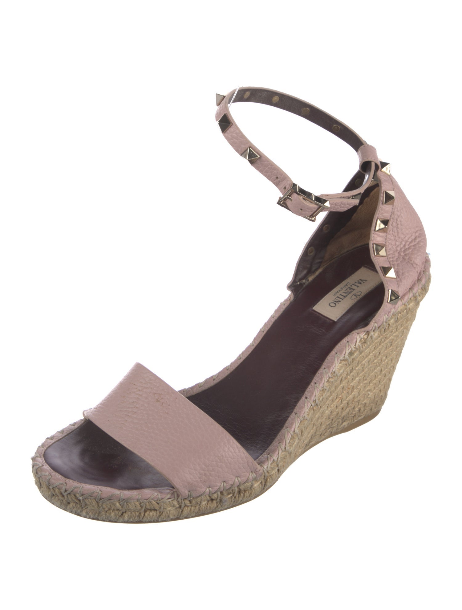 Valentino Rockstud Accents Leather D'Orsay Pumps