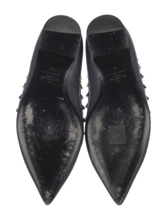 Valentino Rockstud Accents Leather Ballet Flats