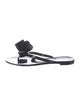 Valentino Rubber Bow Accents Slides