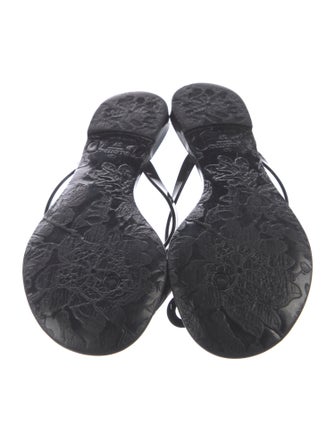 Valentino Rubber Bow Accents Slides