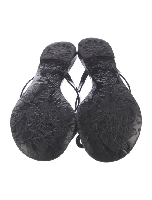 Valentino Rubber Bow Accents Slides